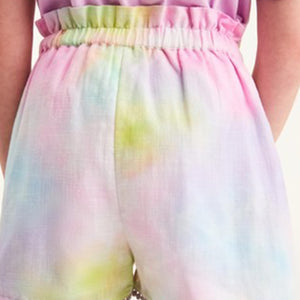 Tie Dye Print Tassel Hem Shorts (3-12yrs) - Allsport