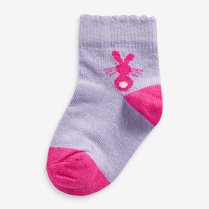 5 Pack Bright Character Baby Socks (0mths-2yrs) - Allsport