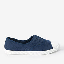 Load image into Gallery viewer, Navy Canvas Shoes - Allsport
