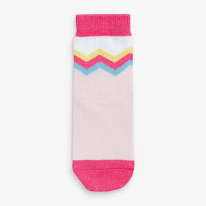 Pink 7 Pack Unicorn Socks (Older) - Allsport