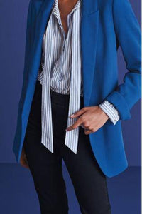 Cobalt Relaxed Soft Crepe Blazer - Allsport