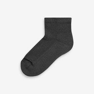 5 Pack Mid Cut Cotton Rich Cushioned Ankle Socks - Allsport