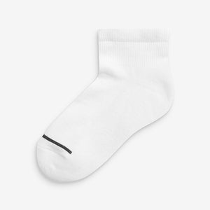 5 Pack Mid Cut Cotton Rich Cushioned Ankle Socks - Allsport