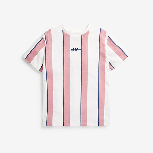 SS PINK VERT STRIPE - Allsport