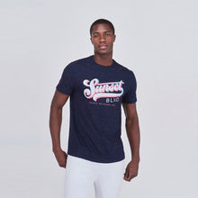 Load image into Gallery viewer, Navy Sunset Regular Fit  Graphic T-Shirt - Allsport
