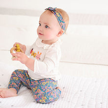 Load image into Gallery viewer, Multi Bright Floral Baby T-Shirt, Leggings And Headband Set (0mths-18mths) - Allsport
