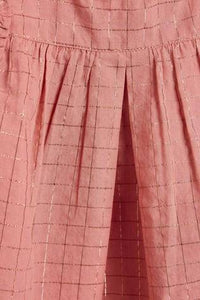 Pink Lurex Sleeveless Cotton Blouse - Allsport
