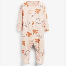 Load image into Gallery viewer, Rust 3 Pack Transport Sleepsuits (0-18mths) - Allsport
