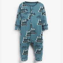 Load image into Gallery viewer, Rust 3 Pack Transport Sleepsuits (0-18mths) - Allsport
