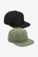 Load image into Gallery viewer, Black/Khaki 2 Pack Summer Caps - Allsport

