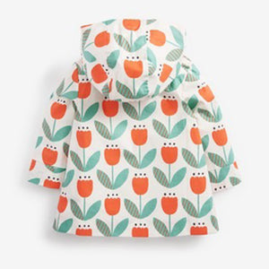 Orange Tulip Shower Resistant Floral Print Jacket (6mths-3yrs) - Allsport