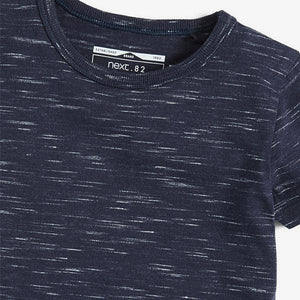 Navy Textured T-Shirt (3mths-6yrs) - Allsport