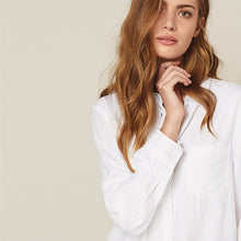 Load image into Gallery viewer, White Casual Boyfriend Shirt
