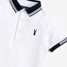 Load image into Gallery viewer, White Tipped Polo Shirt (3-12yrs) - Allsport
