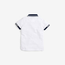 Load image into Gallery viewer, White Tipped Polo Shirt (3-12yrs) - Allsport
