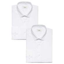 Load image into Gallery viewer, White Slim Fit Shirts Two Pack - Allsport
