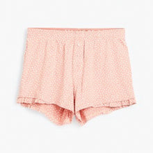 Load image into Gallery viewer, Pink Stripe Ruffle Cotton Short Set Pyjamas - Allsport
