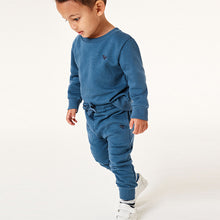 Load image into Gallery viewer, Mid Blue Jersey Sweatshirt And Jogger Set (3mths-5yrs)
