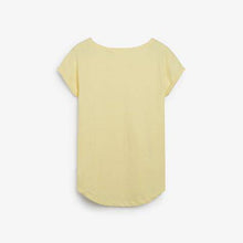 Load image into Gallery viewer, Yellow Short Sleeves Cap Sleeve T-Shirt - Allsport
