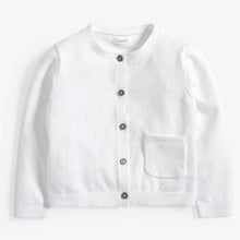 Load image into Gallery viewer, White Cardigan (3mths-5yrs) - Allsport
