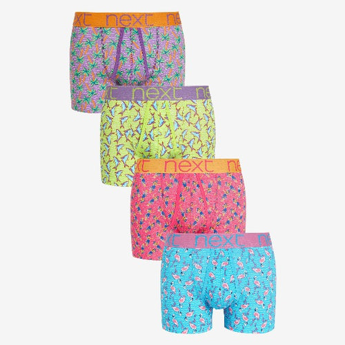 Summer Print A-Front Boxers 4 Pack - Allsport