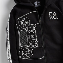 Load image into Gallery viewer, Black PlayStation Zip Through (3-12yrs) - Allsport
