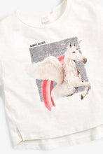 Load image into Gallery viewer, White Flippy Sequin Unicorn T-Shirt - Allsport
