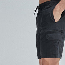 Load image into Gallery viewer, Black Utility Swim Shorts - Allsport
