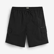 Load image into Gallery viewer, Black Utility Swim Shorts - Allsport
