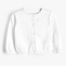 Load image into Gallery viewer, White Cardigan (0mths-12nths) - Allsport
