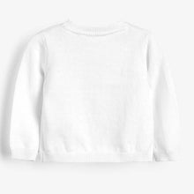 Load image into Gallery viewer, White Cardigan (0mths-12nths) - Allsport
