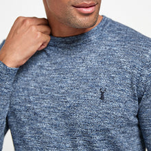 Load image into Gallery viewer, Blue Cotton Rich Marl Jumper - Allsport
