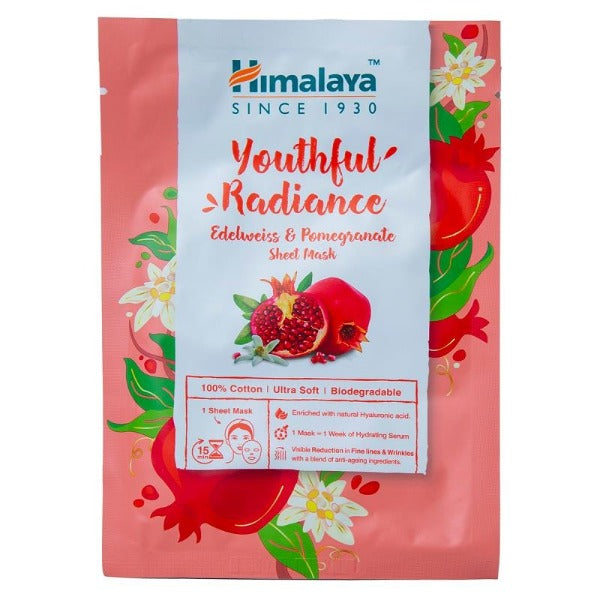 Himalaya Youth Eternity Edelweiss and Pomegranate Sheet Mask 30ml - Allsport