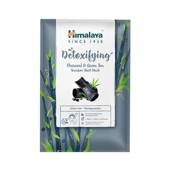 Himalaya Detoxifying Charcoal and Green Tea Bamboo Sheet Mask 30ml - Allsport
