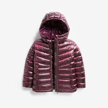 Load image into Gallery viewer, Berry Red Shower Resistant Padded Jacket (3-12yrs) - Allsport
