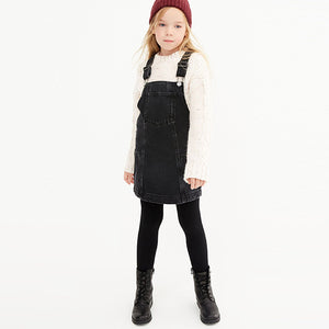 Black Denim Pinafore (3-12yrs)