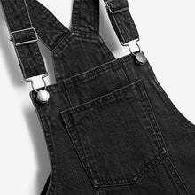 Load image into Gallery viewer, Black Denim Pinafore (3-12yrs)
