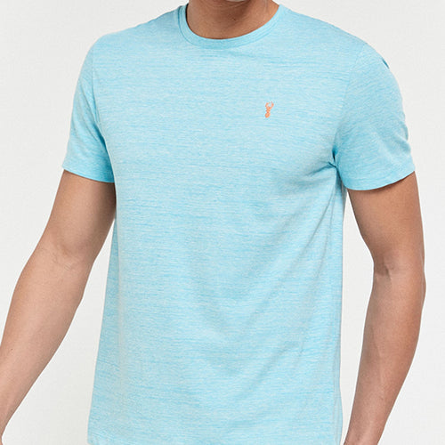 Aqua Marl Regular Fit Stag T-Shirt - Allsport