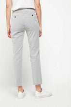 Load image into Gallery viewer, White/Navy Stripe Slim Trousers - Allsport
