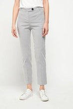 Load image into Gallery viewer, White/Navy Stripe Slim Trousers - Allsport
