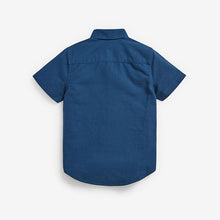 Load image into Gallery viewer, Blue Short Sleeve Check Shirt (3-12yrs) - Allsport
