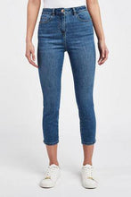Load image into Gallery viewer, MID BLUE SKINNY CROPPED JEANS - Allsport
