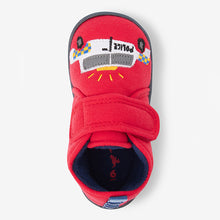 Load image into Gallery viewer, Red Transport Touch Fasten Cupsole Slippers (Younger Boys) - Allsport
