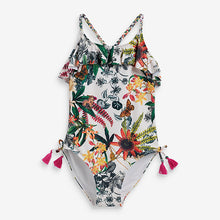 Load image into Gallery viewer, Ecru Floral Swimsuit (3mths-12yrs) - Allsport
