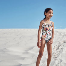 Load image into Gallery viewer, Ecru Floral Swimsuit (3mths-12yrs) - Allsport
