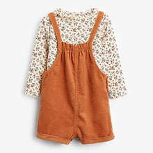 Load image into Gallery viewer, Orange 3 Piece Character Dungarees With Top And Tights Set (3mths-6yrs)
