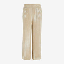 Load image into Gallery viewer, Neutral Stripe Linen Blend Slouch Culottes - Allsport
