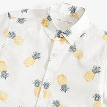 Load image into Gallery viewer, White Pineapple Short Sleeve Shirt (3-12yrs) - Allsport
