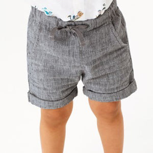Linen Blend Pull-On Shorts (3mths-5yrs) - Allsport