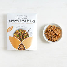 Load image into Gallery viewer, Organic Gluten Free 90 Sec Brown &amp; Wild Rice with Tamari Soya sauce 250gm

